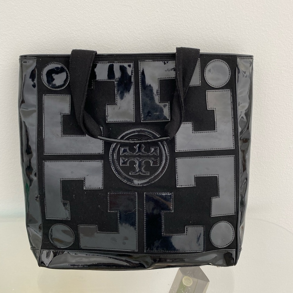 Tory Burch large black nylon tote